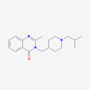 2-Methyl-3-{[1-(2-methylpropyl)piperidin-4-yl]methyl}-3,4-dihydroquinazolin-4-one