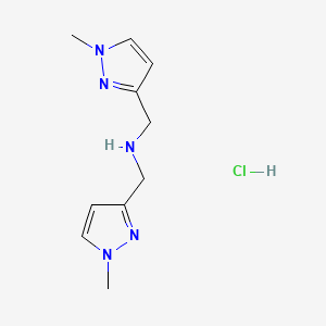 1-(1-methylpyrazol-3-yl)-N-[(1-methylpyrazol-3-yl)methyl]methanamine;hydrochloride