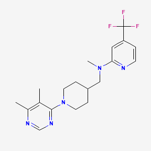 N-{[1-(5,6-dimethylpyrimidin-4-yl)piperidin-4-yl]methyl}-N-methyl-4-(trifluoromethyl)pyridin-2-amine