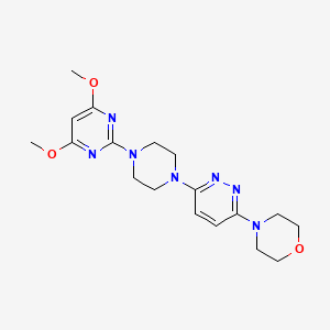 4-{6-[4-(4,6-Dimethoxypyrimidin-2-yl)piperazin-1-yl]pyridazin-3-yl}morpholine