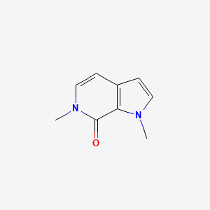 molecular formula C9H10N2O B12230785 1,6-dimethyl-1H,6H,7H-pyrrolo[2,3-c]pyridin-7-one 