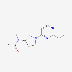 N-methyl-N-{1-[2-(propan-2-yl)pyrimidin-4-yl]pyrrolidin-3-yl}acetamide