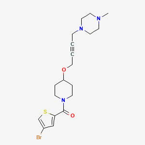 1-(4-{[1-(4-Bromothiophene-2-carbonyl)piperidin-4-yl]oxy}but-2-yn-1-yl)-4-methylpiperazine