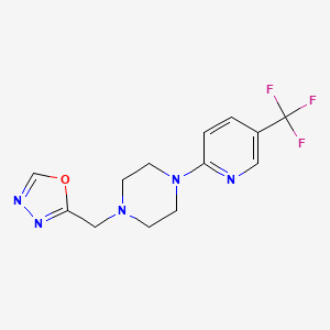 1-[(1,3,4-Oxadiazol-2-yl)methyl]-4-[5-(trifluoromethyl)pyridin-2-yl]piperazine