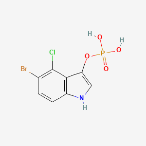 molecular formula C8H6BrClNO4P B1223081 5-Bromo-4-chloro-3-indoxyl phosphate CAS No. 38404-93-2