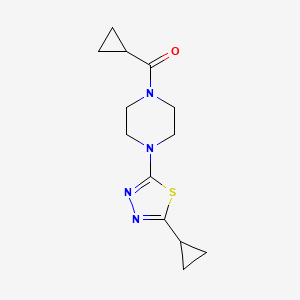 1-Cyclopropanecarbonyl-4-(5-cyclopropyl-1,3,4-thiadiazol-2-yl)piperazine