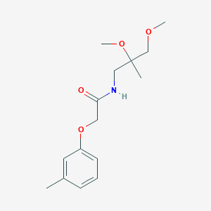 N-(2,3-dimethoxy-2-methylpropyl)-2-(3-methylphenoxy)acetamide