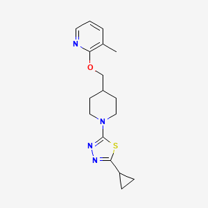 2-{[1-(5-Cyclopropyl-1,3,4-thiadiazol-2-yl)piperidin-4-yl]methoxy}-3-methylpyridine