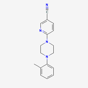 6-[4-(2-Methylphenyl)piperazin-1-yl]pyridine-3-carbonitrile