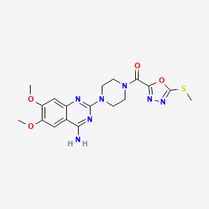molecular formula C18H21N7O4S B1223089 Tiodazosin CAS No. 66969-81-1