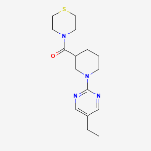 4-[1-(5-Ethylpyrimidin-2-yl)piperidine-3-carbonyl]thiomorpholine