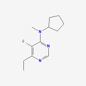 N-cyclopentyl-6-ethyl-5-fluoro-N-methylpyrimidin-4-amine