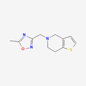 5-methyl-3-({4H,5H,6H,7H-thieno[3,2-c]pyridin-5-yl}methyl)-1,2,4-oxadiazole