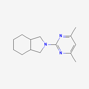 molecular formula C14H21N3 B12230925 2-(4,6-dimethylpyrimidin-2-yl)-octahydro-1H-isoindole 