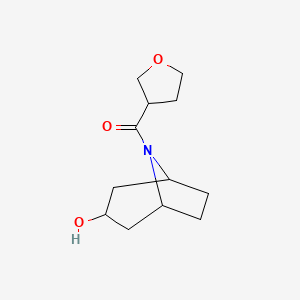 8-(Oxolane-3-carbonyl)-8-azabicyclo[3.2.1]octan-3-ol