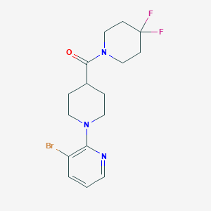 3-Bromo-2-[4-(4,4-difluoropiperidine-1-carbonyl)piperidin-1-yl]pyridine