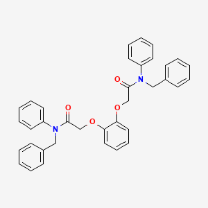 molecular formula C36H32N2O4 B1223098 N,N'-二苄基-N,N'-二苯基-1,2-苯二酚二乙酰胺 CAS No. 61595-77-5