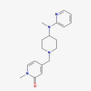 1-Methyl-4-({4-[methyl(pyridin-2-yl)amino]piperidin-1-yl}methyl)-1,2-dihydropyridin-2-one