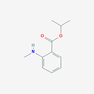 molecular formula C11H15NO2 B1223100 2-(甲基氨基)苯甲酸丙-2-酯 CAS No. 99985-64-5