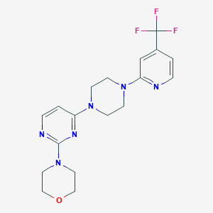 4-(4-{4-[4-(Trifluoromethyl)pyridin-2-yl]piperazin-1-yl}pyrimidin-2-yl)morpholine