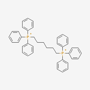 molecular formula C42H42P2+2 B1223103 Triphenyl(6-triphenylphosphaniumylhexyl)phosphonium 