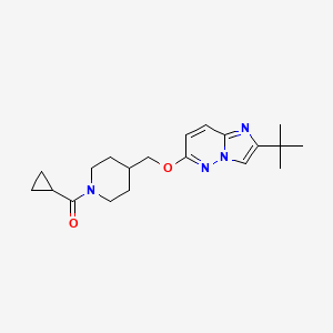 4-[({2-Tert-butylimidazo[1,2-b]pyridazin-6-yl}oxy)methyl]-1-cyclopropanecarbonylpiperidine