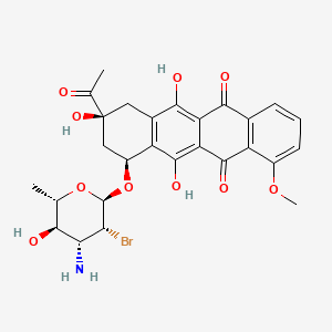 molecular formula C27H28BrNO10 B1223105 2'-Bromo-4'-epidaunorubicin CAS No. 155029-34-8
