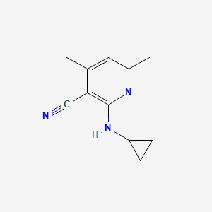 2-(Cyclopropylamino)-4,6-dimethylpyridine-3-carbonitrile