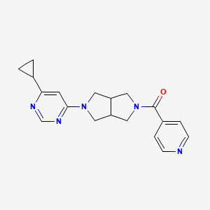 4-Cyclopropyl-6-[5-(pyridine-4-carbonyl)-octahydropyrrolo[3,4-c]pyrrol-2-yl]pyrimidine