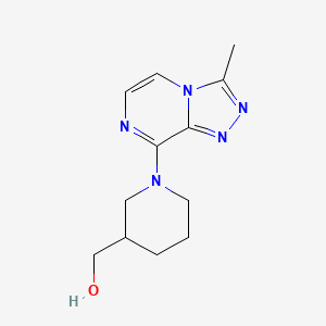 (1-{3-Methyl-[1,2,4]triazolo[4,3-a]pyrazin-8-yl}piperidin-3-yl)methanol