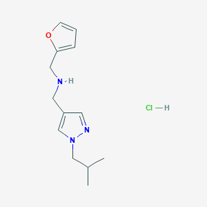 1-(2-furyl)-N-[(1-isobutyl-1H-pyrazol-4-yl)methyl]methanamine