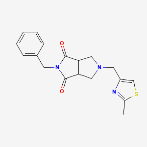 2-Benzyl-5-[(2-methyl-1,3-thiazol-4-yl)methyl]-octahydropyrrolo[3,4-c]pyrrole-1,3-dione