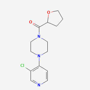 1-(3-Chloropyridin-4-yl)-4-(oxolane-2-carbonyl)piperazine