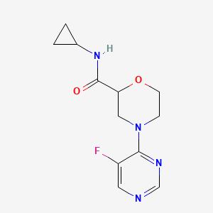 N-cyclopropyl-4-(5-fluoropyrimidin-4-yl)morpholine-2-carboxamide