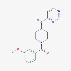 N-[1-(3-methoxybenzoyl)piperidin-4-yl]pyrimidin-4-amine