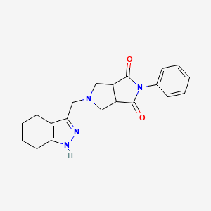 2-phenyl-5-[(4,5,6,7-tetrahydro-1H-indazol-3-yl)methyl]-octahydropyrrolo[3,4-c]pyrrole-1,3-dione