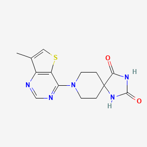 8-{7-Methylthieno[3,2-d]pyrimidin-4-yl}-1,3,8-triazaspiro[4.5]decane-2,4-dione