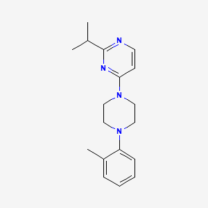 4-[4-(2-Methylphenyl)piperazin-1-yl]-2-(propan-2-yl)pyrimidine