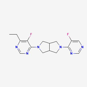 4-Ethyl-5-fluoro-6-[5-(5-fluoropyrimidin-4-yl)-octahydropyrrolo[3,4-c]pyrrol-2-yl]pyrimidine