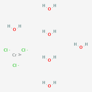 molecular formula Cl3CrH12O6 B1223124 三氯化铬(3+)六水合物 CAS No. 13820-88-7