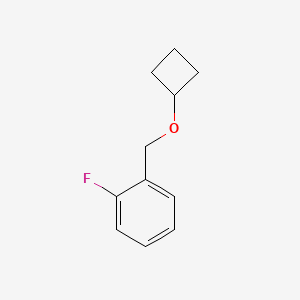 molecular formula C11H13FO B12231243 1-(Cyclobutoxymethyl)-2-fluorobenzene 