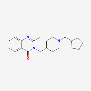 3-{[1-(Cyclopentylmethyl)piperidin-4-yl]methyl}-2-methyl-3,4-dihydroquinazolin-4-one