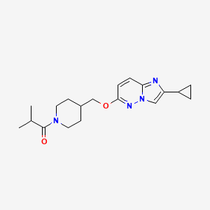 1-{4-[({2-Cyclopropylimidazo[1,2-b]pyridazin-6-yl}oxy)methyl]piperidin-1-yl}-2-methylpropan-1-one