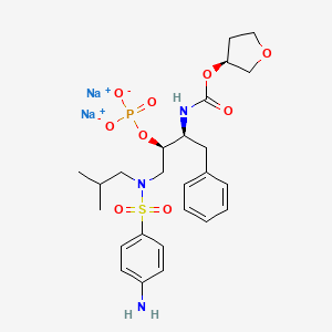 molecular formula C25H34N3Na2O9PS B1223129 富马酸富马普那韦钠 CAS No. 226700-80-7