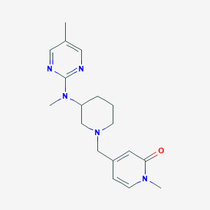 1-Methyl-4-({3-[methyl(5-methylpyrimidin-2-yl)amino]piperidin-1-yl}methyl)-1,2-dihydropyridin-2-one