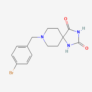 8-[(4-Bromophenyl)methyl]-1,3,8-triazaspiro[4.5]decane-2,4-dione