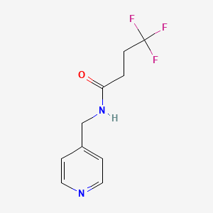 4,4,4-trifluoro-N-[(pyridin-4-yl)methyl]butanamide