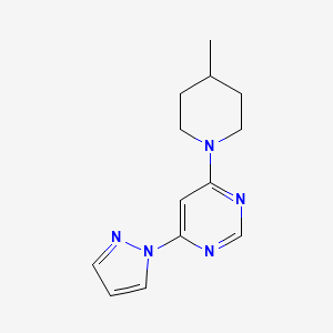 4-(4-methylpiperidin-1-yl)-6-(1H-pyrazol-1-yl)pyrimidine