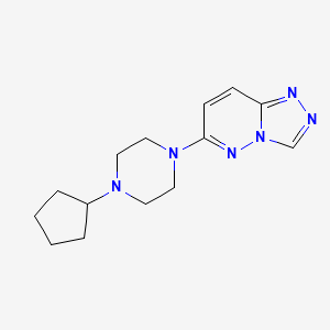 1-Cyclopentyl-4-{[1,2,4]triazolo[4,3-b]pyridazin-6-yl}piperazine