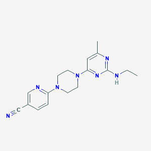 6-{4-[2-(Ethylamino)-6-methylpyrimidin-4-yl]piperazin-1-yl}pyridine-3-carbonitrile